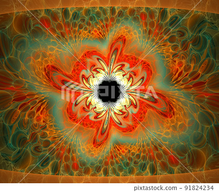 Computer generated colorful fractal artwork 91824234