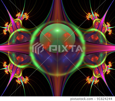 Computer generated colorful fractal artwork Computer generated colorful fractal artwork 91824244