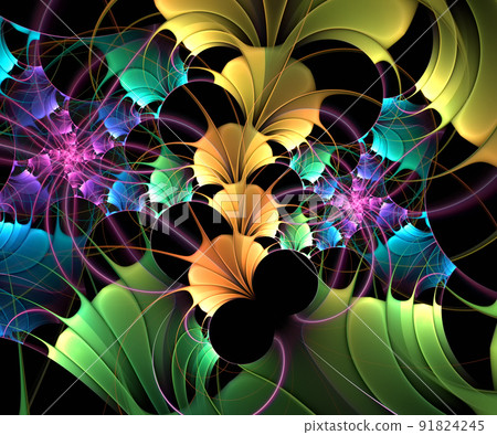 Computer generated colorful fractal artwork Computer generated colorful fractal artwork 91824245