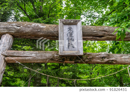 北海道東部雷雲神社森林的發電站 北海道東部雷雲神社森林的發電站 91826431