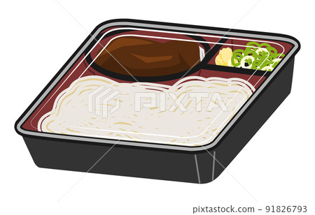 塑料容器中的紮魯烏冬面 91826793