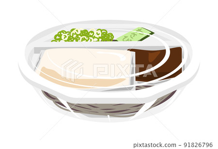 Tororo soba in a plastic container Tororo soba in a plastic container 91826796