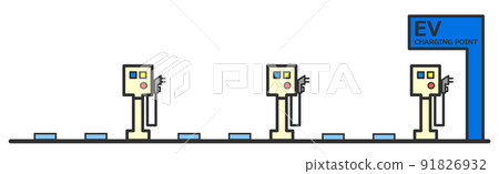 為電動汽車充電的EV充電設備圖解 91826932