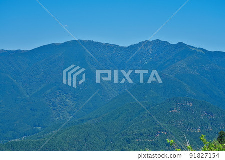 Ushiro and Funakiyama seen from Bell Peel Natural Park 3 Mimasaka City, Okayama Prefecture 91827154