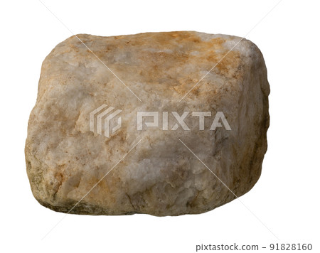 Stone  natural rock isolated on white with clipping can use for mock up,advertise 91828160