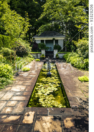 An Italian-Roman garden at Hamanako Garden Park on the shores of Lake Hamana in Hamamatsu City, Shizuoka Prefecture 91828206