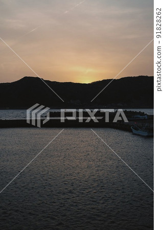 千葉鴨川夕陽 千葉鴨川夕陽 91828262