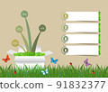 Ecological infographics template vector. 91832377