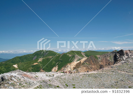 Trail from Mt. Chausu to Mt. Asahi 91832396