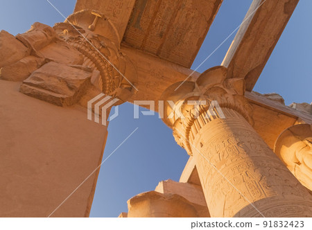 Columns in Karnak temple closeup. Egypt. Columns in Karnak temple closeup. Egypt. 91832423