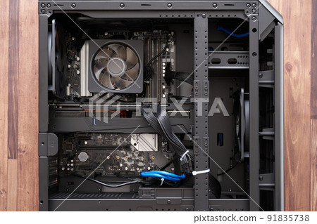 Inside a desktop computer 91835738