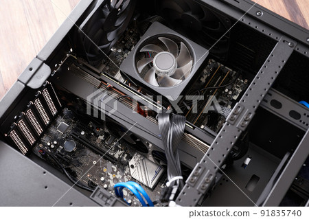 Inside a desktop computer Inside a desktop computer 91835740