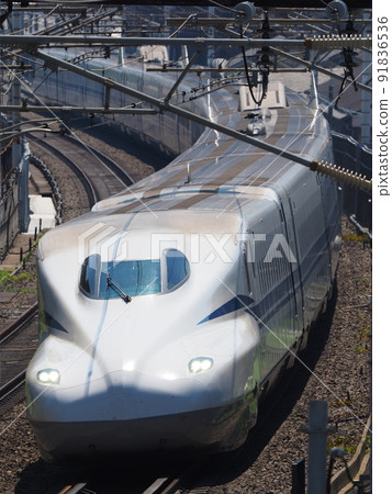 Shinkansen N700S J1 formation near Yamashina 91836536