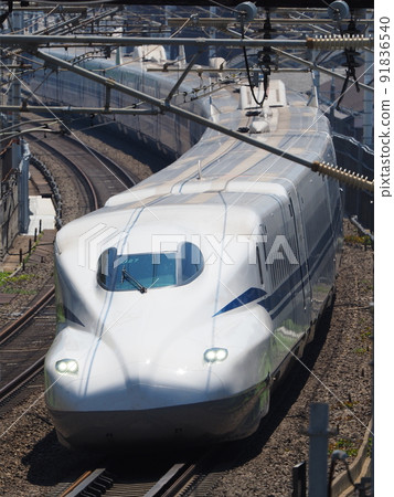 Shinkansen N700S J27 formation near Yamashina 91836540