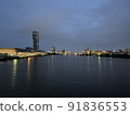 從船上看新潟港的夜景 91836553
