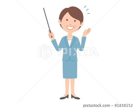 做演示文稿的女商人 做演示文稿的女商人 91838152