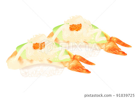 Shrimp avocado sushi Shrimp avocado sushi 91839725