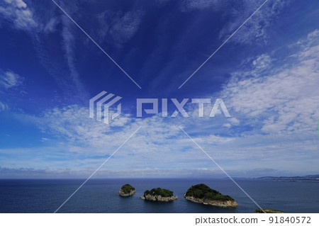 Refreshing morning view from Saikazaki Lighthouse ・ Summer ・ Super wide angle ・ 220628am Refreshing morning view from Saikazaki Lighthouse ・ Summer ・ Super wide angle ・ 220628am 91840572