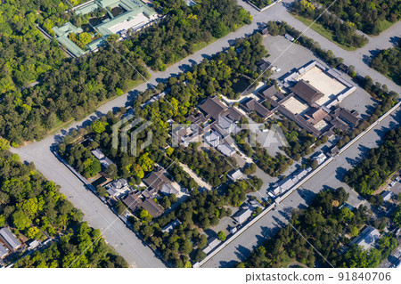 京都故宮的鳥瞰圖 京都故宮的鳥瞰圖 91840706