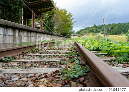 老能登鐵路能登線廢棄的鐵路痕跡 91841977