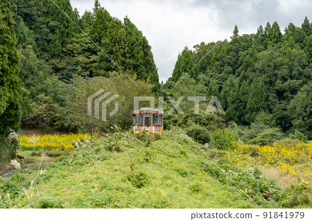 老能登鐵路能登線廢棄的鐵路痕跡 91841979