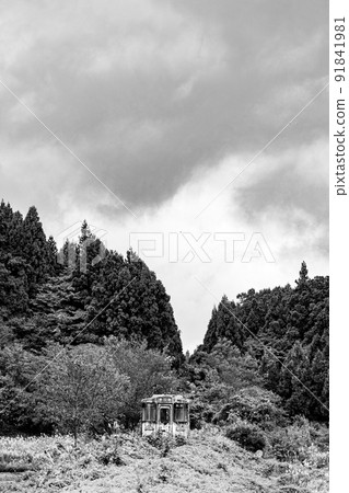 老能登鐵路能登線廢棄的鐵路痕跡 老能登鐵路能登線廢棄的鐵路痕跡 91841981