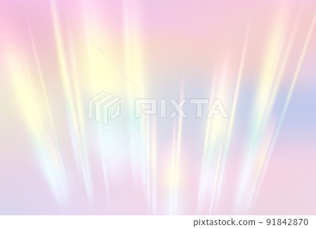Rainbow prism flare lens realistic effect. Vector illustration of light refraction texture 91842870