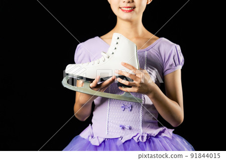 Girl with skates Figure skater Figure skating 91844015