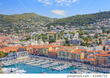 Beautiful cityscape of the world-famous resort of Nice Beautiful cityscape of the world-famous resort of Nice 91846716