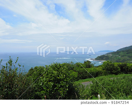 Overlooking the vast ocean of Nagasaki (fine weather) 91847254