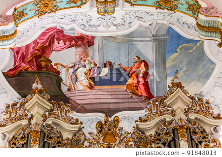 Wies church, Steingaden, bavaria, germany 91848013