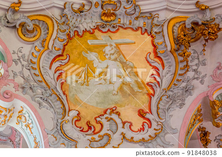 Wies church, Steingaden, bavaria, germany 91848038
