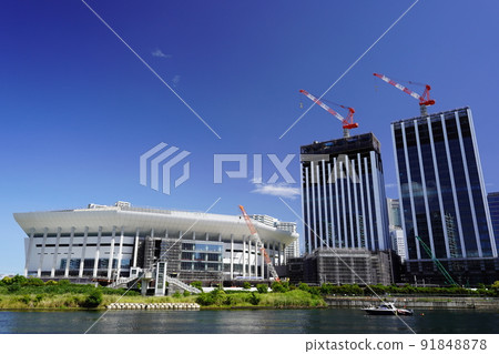 正在建設中的港未來商業設施橫濱 正在建設中的港未來商業設施橫濱 91848878