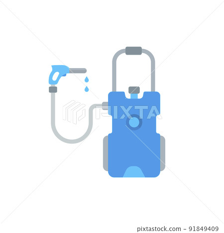 Flat Illustration of a Car Wash 91849409