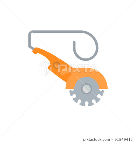 Flat Illustration of a Stonecutter Flat Illustration of a Stonecutter 91849413