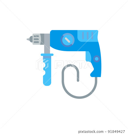 Flat Illustration of a Hammer Flat Illustration of a Hammer 91849427