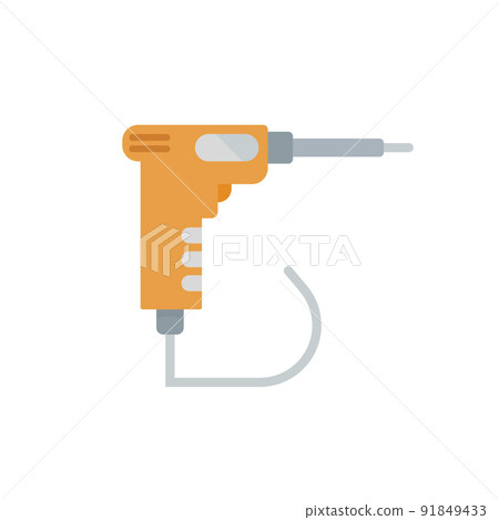 Flat Illustration of a Soldering Iron Flat Illustration of a Soldering Iron 91849433