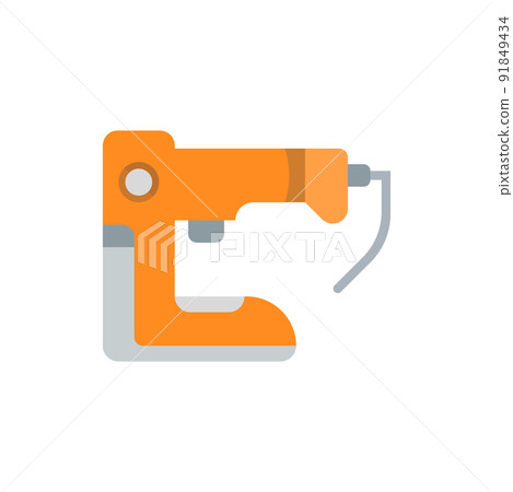 Flat Illustration of a Stapler 91849434