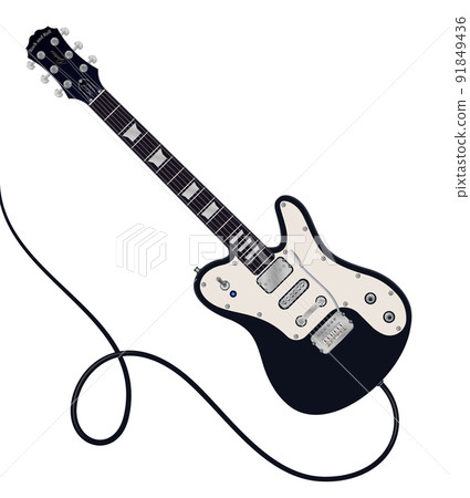 Electric Guitar Illustration. 91849436