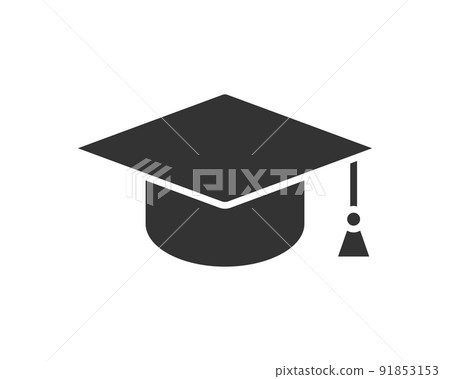 Graduation hat vector icon. Graduation in college