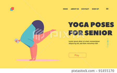 Yoga poses for Boost Strength. Elderly woman practicing yoga asana. Healthy  lifestyle. Full body yoga, fitness, aerobic and exercises workout. Flat  cartoon character. Vector illustration 29570936 Vector Art at Vecteezy