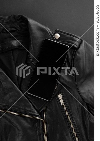 Monochrome minimal template with jacket. Black friday shopping sale Monochrome minimal template with jacket. Black friday shopping sale 91856655