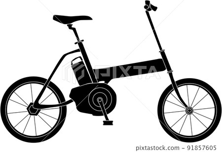 Electric bicycle silhouette material 91857605