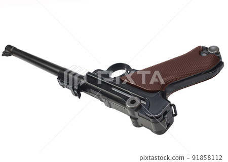 World War I period german army handgun isolated World War I period german army handgun isolated 91858112