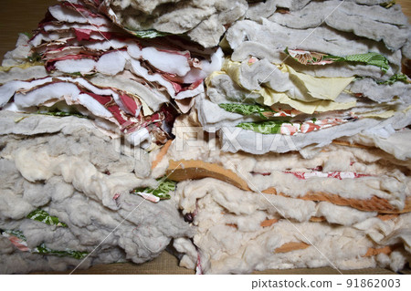 Cut section of old futon 91862003