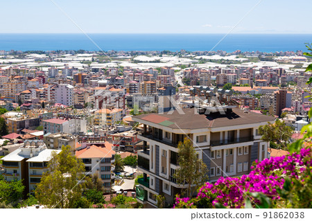 Scenic view of coastal city of Anamur 91862038