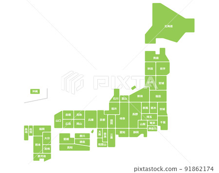 日本地圖_縣名可用 91862174