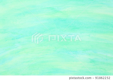 綠色背景,柔和的流動,水彩 綠色背景,柔和的流動,水彩 91862232