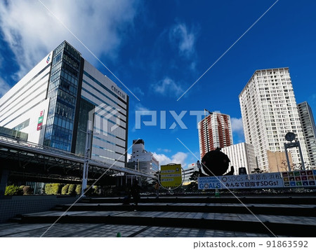 In front of Hamamatsu station in the daytime In front of Hamamatsu station in the daytime 91863592