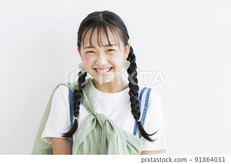 少女初中高中生便衣畫像 91864031